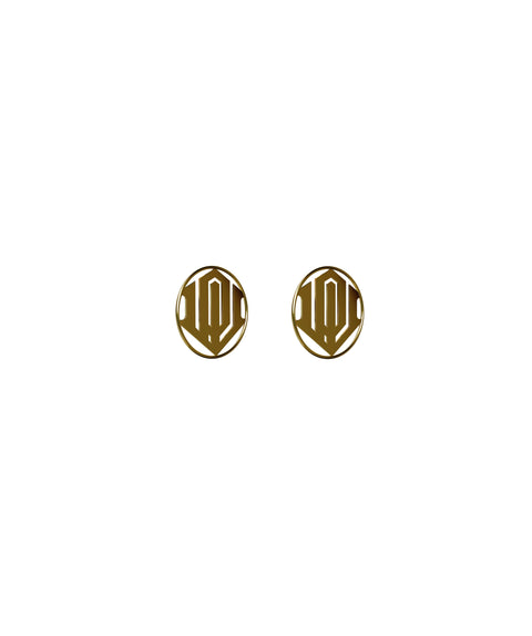 LOGO 2 Earrings - Gold